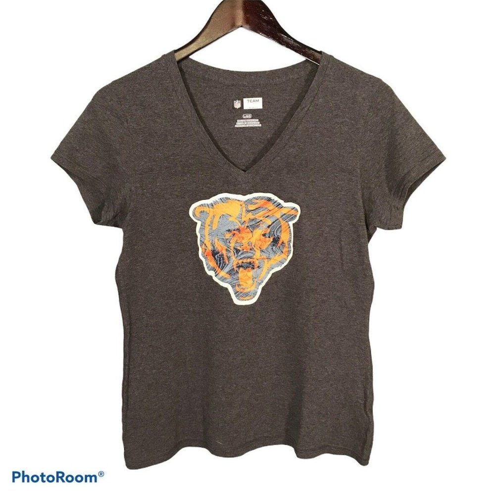 NFL Women's Chicago Bear Tee T-Shirt L Large S/S
